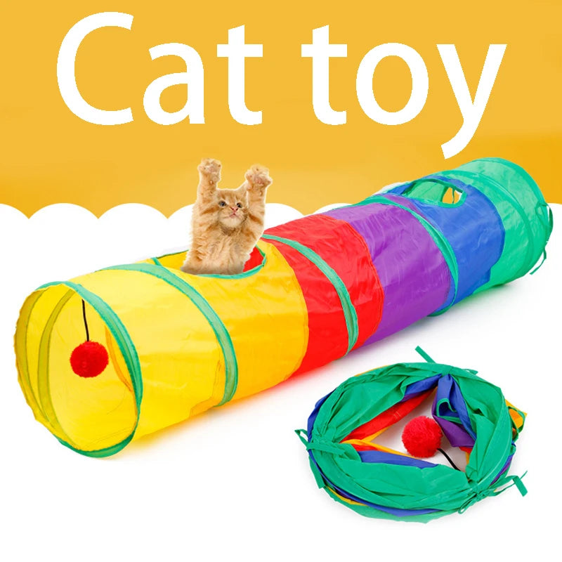 Túnel Divertido para Gatos e Cães