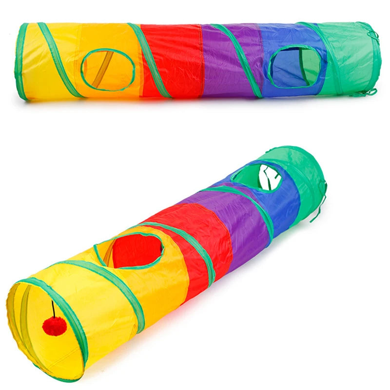 Túnel Divertido para Gatos e Cães