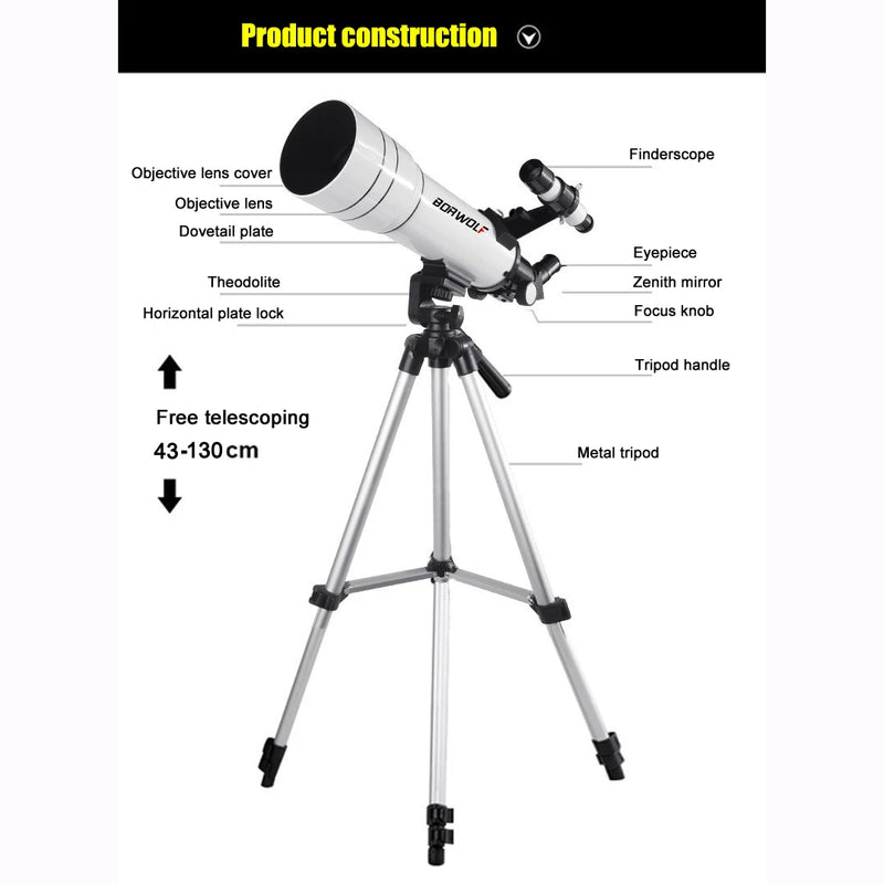 Telescópio Astronômico Profissional de Alta Definição 333X