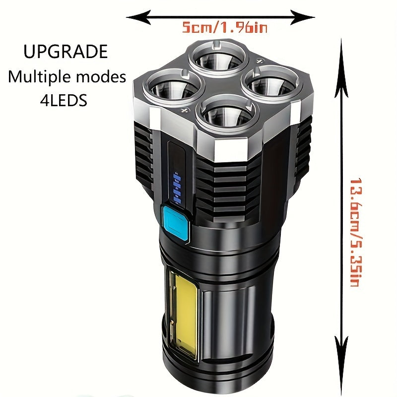 Lanterna Tática de Emergência Recarregável USB